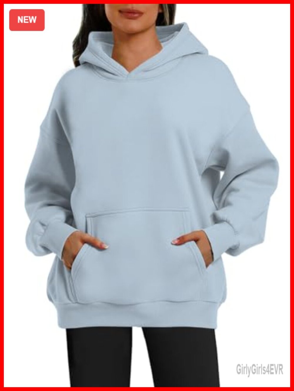 Oversized Hoodie Sweatshirt Kangaroo Pocket Long Sleeve Fleece Pullover